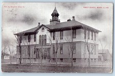 Menno South Dakota Postcard Public School Exterior Building 1910 Vintage Antique picture