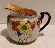 Vintage Peach Lustre Ware White Flower Creamer Made in Japan USED picture