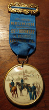 Antique Grand Army G. A. R.. Badge Reunion Survivors 127th PA Vol. Lebanon 1897 picture