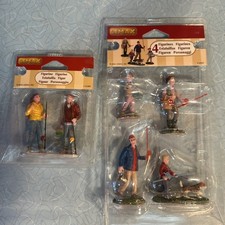 Lemax  Fishing Family & Gearing Up -Holiday Village -Fishing Sets   Vail Village picture