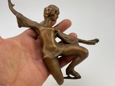 Collectibles Vintage USSR 1960s Statue Figure Metal Dancing Girl Figurine Art 21 picture