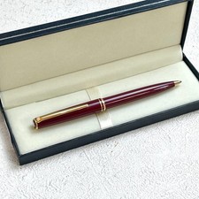 Vintage Montblanc Classic Ballpoint Pen Red with Gold Trim Made in Germany BS189 picture