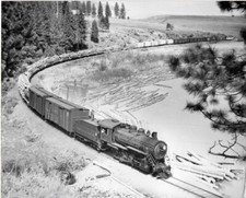 Washington,Idaho & Montana Railway Hi Res 5X7 Philip Johnson Print, From 1947 picture