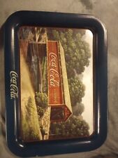  1995 Coca Cola Tray entitled 1905 Summer Covered Bridge by Jim Harrison picture
