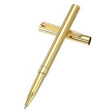 Luxury Metal Rollerball Pen, 0.5mm Black Ink for Men, Gold Tone picture