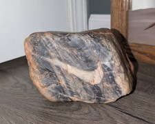 Unique Collectible Stone Extremely Rare Natural Rock Nike Swoosh Shape picture
