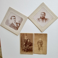 6 PLYMOUTH OHIO CDV / CABINET PHOTOS CA 1870 1910 CHILDREN + EMERY WEATHERBY picture