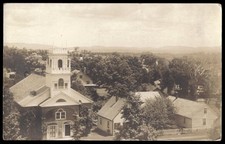 Vintage Real Photo Postcard Aerial View Jaffrey New Hampshire 1913 picture