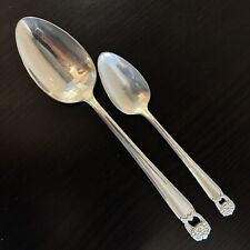 2 Eternally Yours International Silver Plate Flatware Serving Spoon 1941 picture