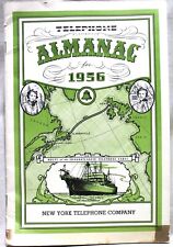 NEW YORK TELEPHONE COMPANY ANNUAL ALMANAC FOR 1956 VINTAGE PHONE ADVERTISING picture