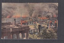 SALONICA, GREECE, HIGH TOWN DURING THE FIRE, 1917 ppc., unused, picture