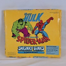 Vintage 1979 Marvel Shrinky Dinks Kit Hulk Spider-Man Skyline Toys 2801 SEALED picture