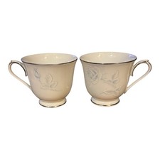 Vintage Noritaki Beautiful Ivory Replacement Tea Cups 2 Made In Japan picture