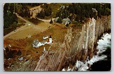 ME, Pemaquid Light House, Sea Gull Gift Shop, Aerial View, Vintage Postcard picture