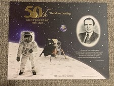 2019 Apollo 11 50th Anniversary Engraved Print: Eagle Has Landed  1969-2019 ~BEP picture