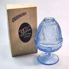 Tiara Indiana Glass Light Blue Chantilly Fairy Lamp With Box (READ) picture