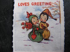 c1918 GRACE DRAYTON 'Cinderella' Stamp VALENTINES DAY 'LOVES GREETING' OLD RARE picture