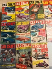 Lot of 11 Vintage 1950s Car Craft Hot Rod Automotive Magazine Bundle picture