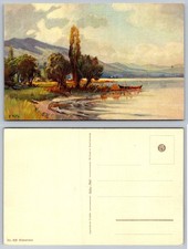 Altenrhein Switzerland Lake Constance Art Postcard P. KYL Edition Stehli picture