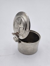 Vintage Natura' Essentials Small Travel Candlen Collapsible Silverplate Cup  picture