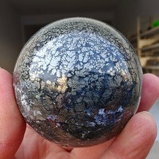 400g New Natural Beauty Pyrite Flower Grow With Agate Sphere Ball Healing W042 picture