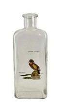 Vintage NED SMITH “Wood Duck” Transparent Decanter Bottle  T.C.W.Co USA R 832 W picture