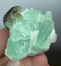 91 CT High Quality Baryl War Green Emerald Crystal On Matrix From Chitral@PAK picture