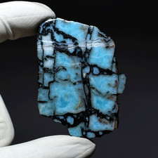 Chambers Of The Sea — Natural Dominican Larimar Raw Slab — One-Of-A-Kind Crystal picture