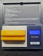 Vintage Butterscotch Bakelite Desk Stand Photo Card Envelope Holder 47.4g picture