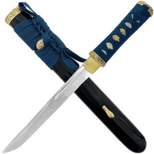 Elegant Japanese Tanto Dagger with Gold Accents picture