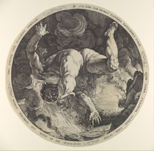 Hendrick Goltzius Ixion Vintage 1588 Engraving Photo Reprint Wall Art picture
