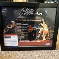 Ralph Macchio Authentic Signed The Karate Kid 14x11 Photo PSA/DNA  Framed  picture