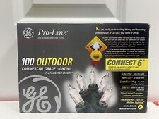 GE Pro-Line 100 Outdoor Commercial Grade Connect 6 Clear White Lights New picture