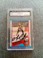 1989 OPC Mario Lemieux Pittsburgh Penguins signed autograph Encased Hockey Card picture