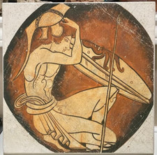 Ancient Greek Wall Painting Fresco Classic Period 500b.c Handmade Decoration picture