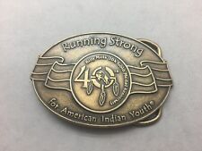 Running Strong For America Indian Youth Billy Mills Olympic 40th Annivers Buckle picture