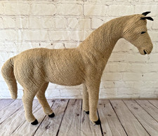Equestrian Rustic Burlap Equestrian Horse Statue Figure Decor Large Western picture
