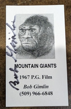 Robert Gimlin Signed 4x6 Photo Autograph Bigfoot Patterson-Gimlin Film Rare picture