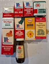 Lot Of 10 Vintage Spice And Flavorings picture