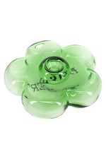 Hemper Groovy Green Flower Glass Hand Pipe – 3.5″ picture