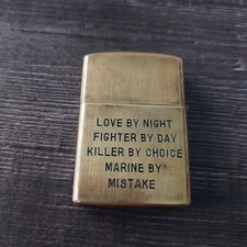 Vintage 1965-1966 ZIPPO Vietnam War Quang Ngai Minnie Mouse Windproof Lighter picture