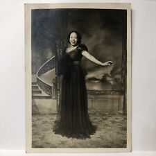 Vintage Found Photo Beautiful African American Woman Studio Photograph picture
