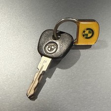 BMW Vintage Car Keys Huf E OEM Original Authentic Spare Black SIlver picture