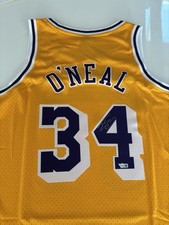 🏀🔥Shaquille O’Neal Hand Signed Lakers Mitchell & Ness Jersey, Fanatics COA🔥🏀 picture