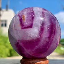 251G  Natural Fluorite ball Colorful Quartz Crystal Gemstone Healing picture