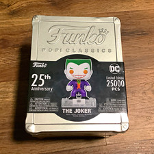 Funko Pop Classics DC The Joker 25th Anniversary LE 25000 PCS Tin Set picture