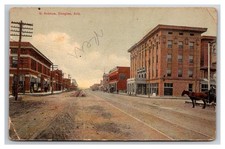 Douglas AZ G Ave. early view street scene, shop fronts ARIZONA picture
