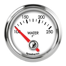 2-1/16in Water Temp Gauge 100-250F Wht Face picture