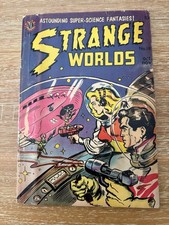 STRANGE WORLDS #18 Avon 1954 Great Cover picture