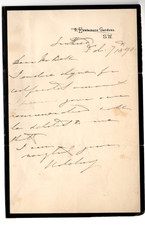 Hardinge Giffard, 1st Earl of Halsbury Signed Letter 1890 Autographed Chancellor picture